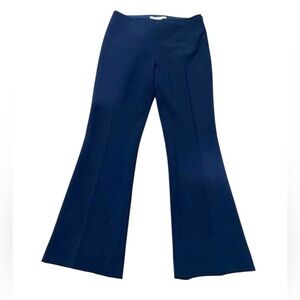 Trina Turk CHIMAYO PANT High Waist Flare Leg Trousers Navy Blue Size 4